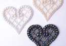 Heart design, balls and beads 8cm
