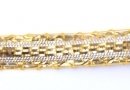 Gold and silver spangled Braid 6 mm