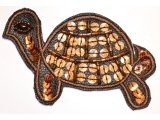 Turtle design, beads and spangles