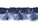 Fancy mohair blue braid