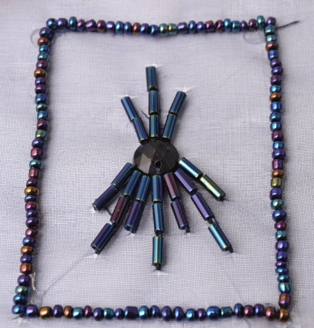 Rectangular design, frame beads