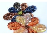 Flower design beads and spangles