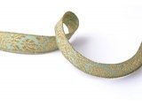 Gold and green braid floral pattern