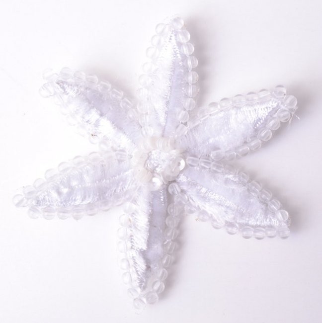 Star design, beads outline 6 cm